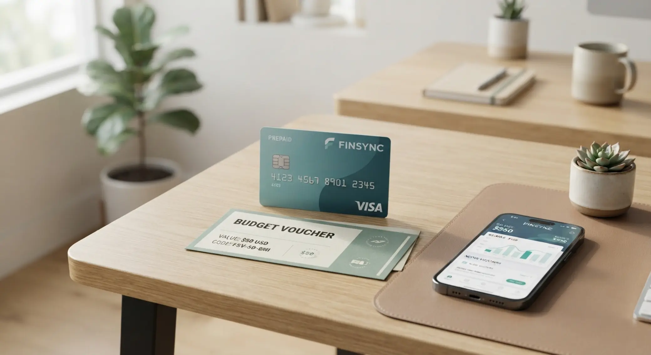 Karta prepaid i kontrola budżetu Karta prepaid i kupon jako symbol kontroli budżetu przy płatnościach online